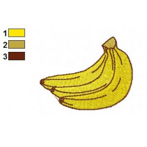 Free Food Banana Embroidery Design